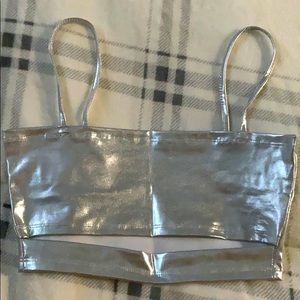 Metallic Crop top